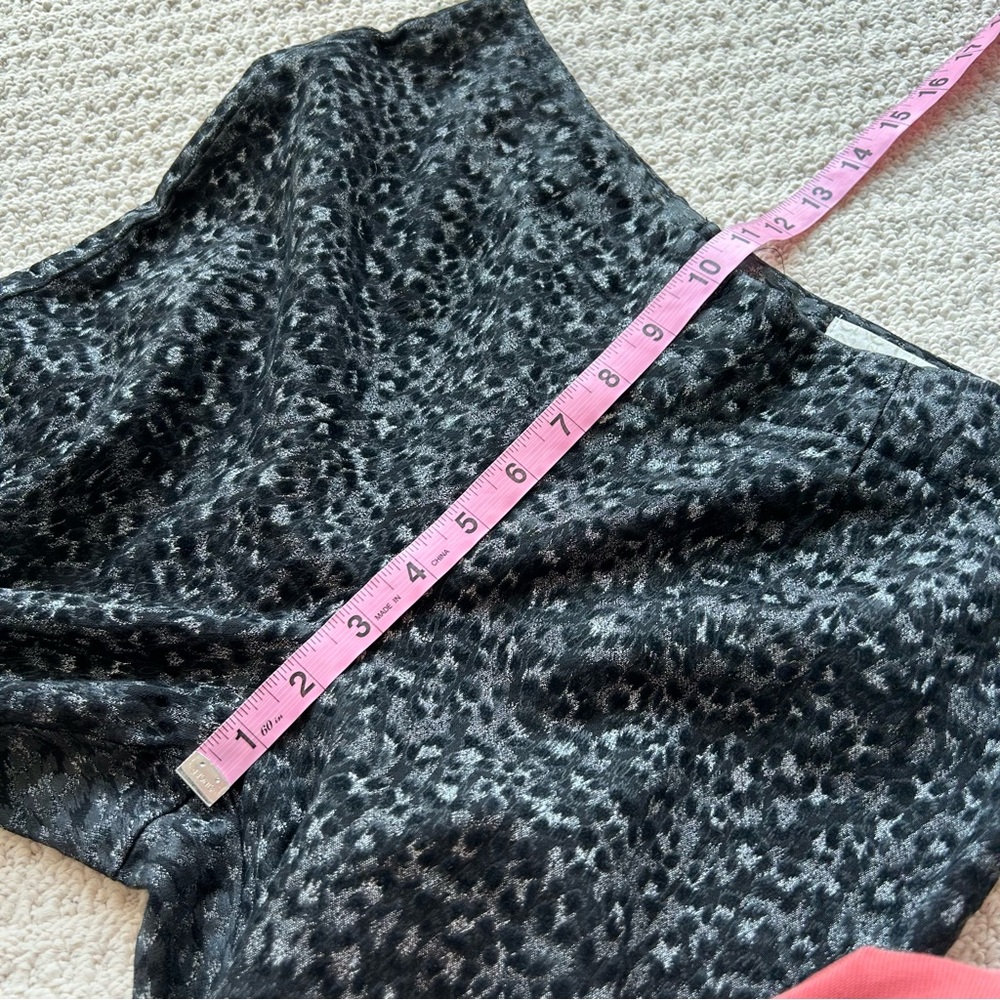 Cache Vintage Dark Leopard Print Slim Leg Slacks Pants - Picture 6 of 9